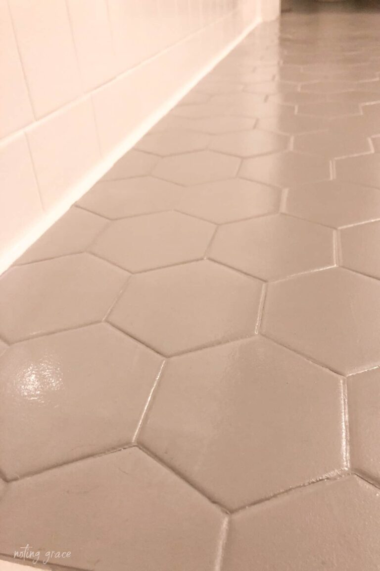 How We Changed Our Bathroom Tile For Bucks Noting Grace