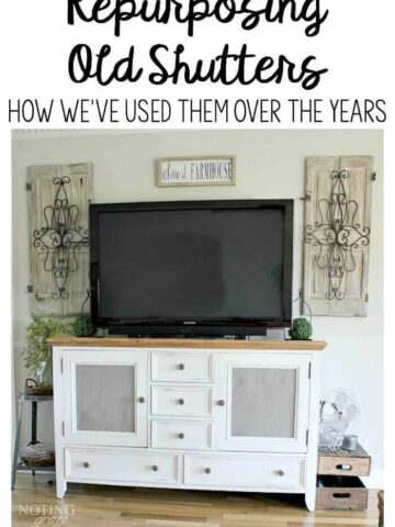 Repurposing old shutters: How we've used them over the years