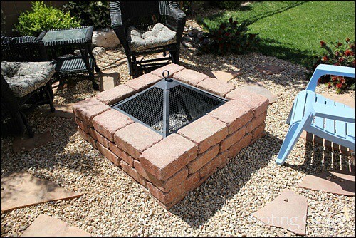 DIY Paved Patio Fire Pit: How we turned an ugly gravel pit into a backyard escape.