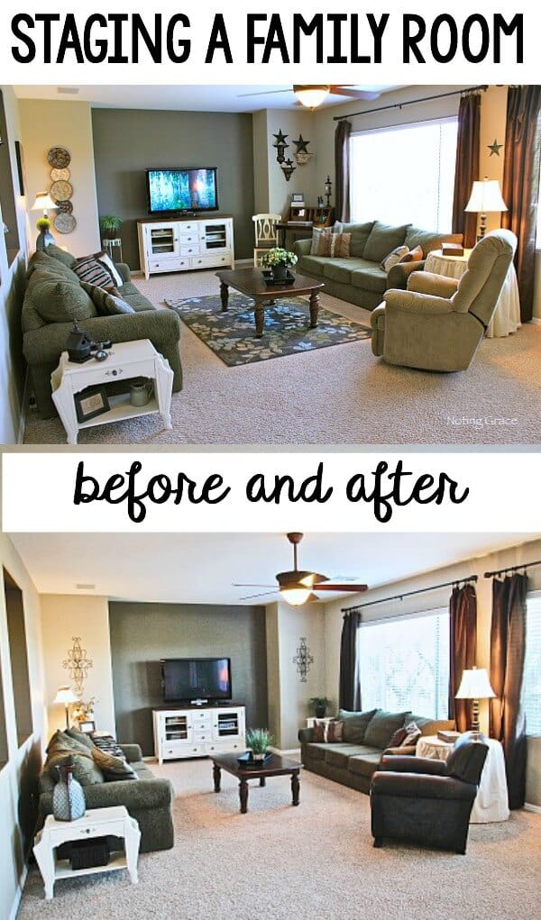 Simple tips in Staging a Family room may help you get the most for your home sale!