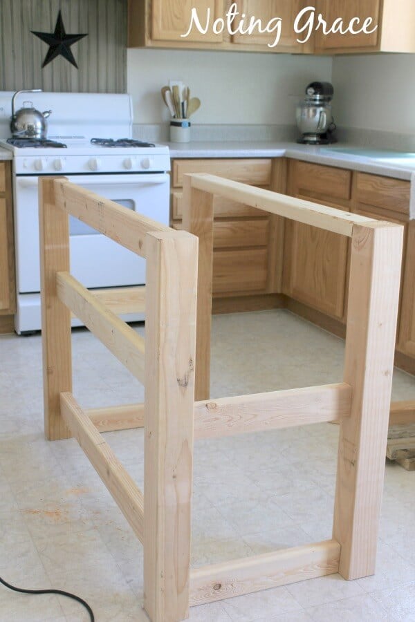 Diy Pallet Kitchen Island For Less Than