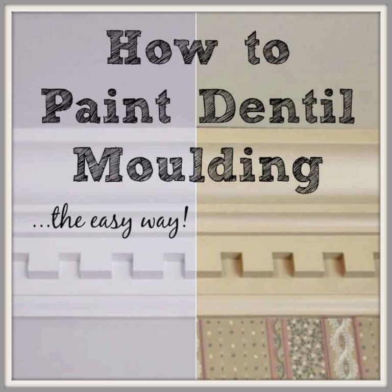 How to paint dentil moulding