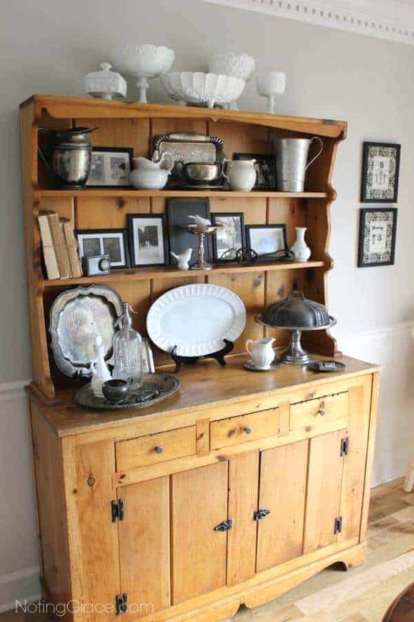 Decorating with Heirlooms: How to add Vintage Style to your Hutch