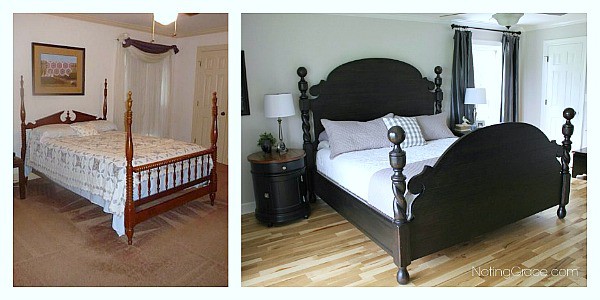 Master bedroom reveal, for now,  mixing masculine and feminine to create a room we both love