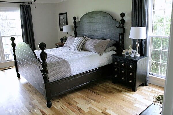 Master bedroom reveal, mixing masculine and feminine to create a room we both love