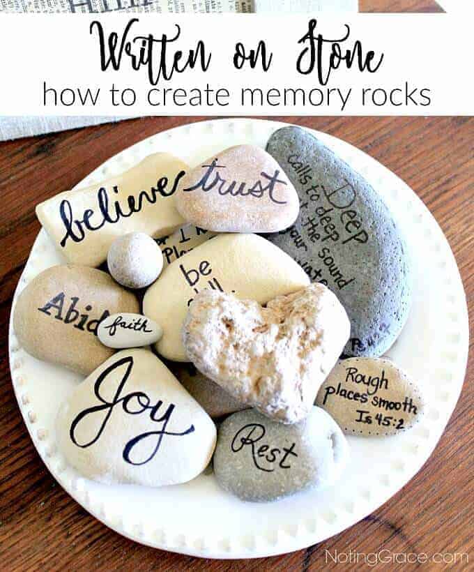Written on Stone: Craft rocks that are easy to make and special ways to celebrate memorable moments.