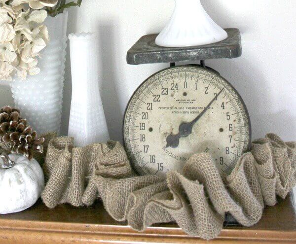 Burlap garland can be pricey! Here's how to make your own DIY Burlap Garland at a much more affordable price!