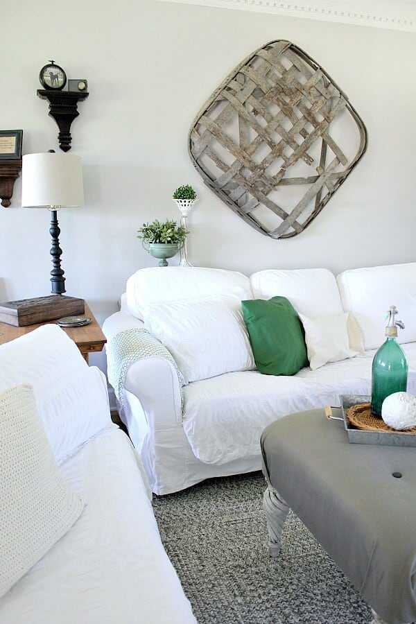 How do you keep your couches white with messy boys in your house? Answering my most commonly asked question on the blog, revealing my secret to keeping it looking fresh, plus tips to help you extend the time between washing. #ad Disclosure: This shop has been compensated by Collective Bias, Inc. and its advertiser Scotchgard™ Fabric and Upholstery Protector. All opinions are mine alone. #worryfreemessfree #CollectiveBias