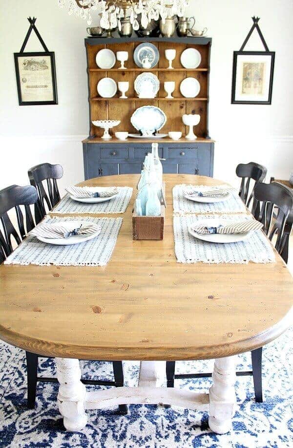 Farmhouse Style Table Makeover for $20 – How we did it and mistakes to avoid!