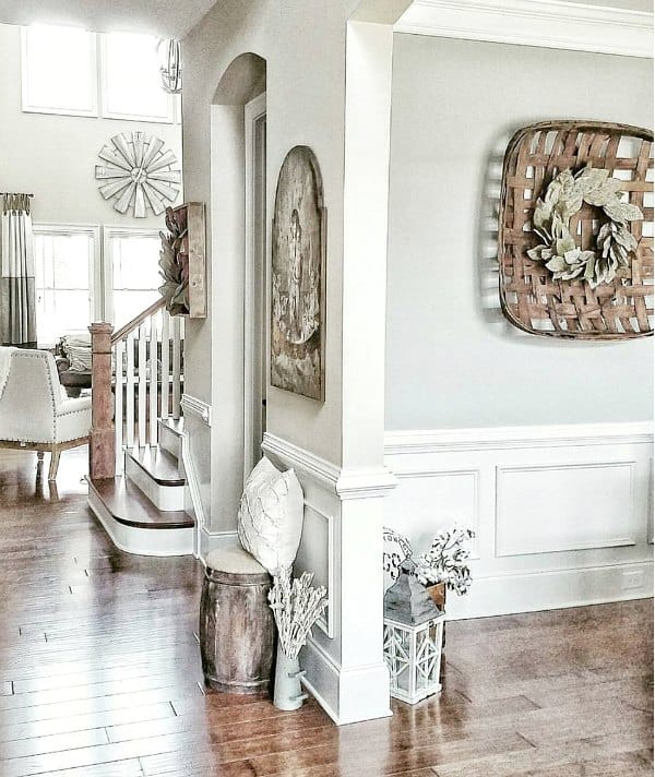 How to decorate with Tobacco Baskets to get that fixer upper style.
