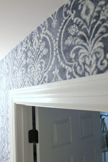 Temporary Fabric DIY Wallpaper Tutorial