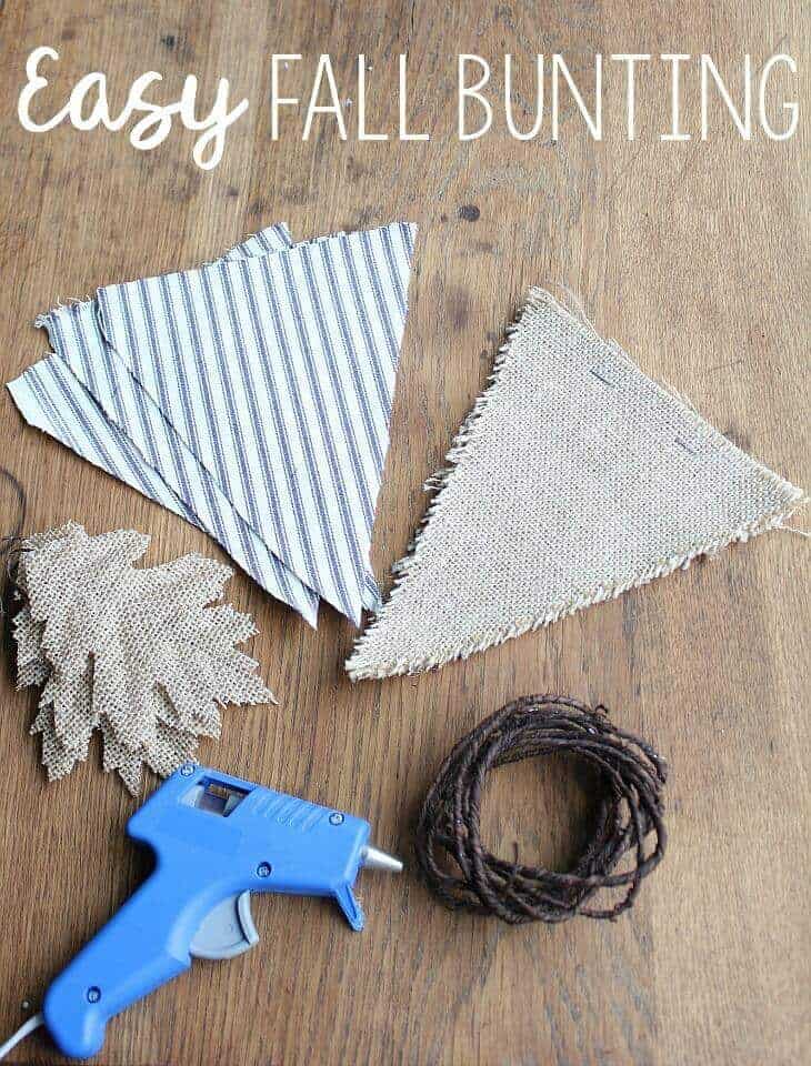How to Make an Easy Fall Bunting in Just Minutes