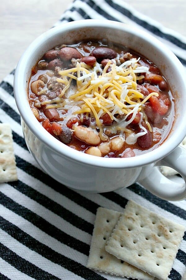 Super Simple 10 Minute Five Bean Chili