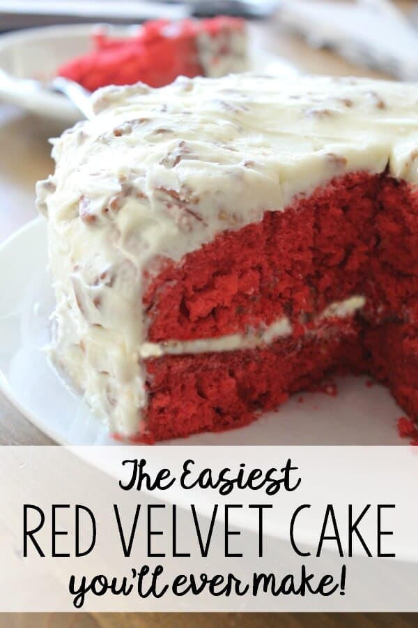 Super easy Red Velvet Cake Recipe - here is a delicious and incredibly simple recipe that you'll want to make over and over again!