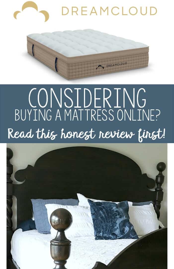 Our Dreamcloud Mattress review and why you shouldn't be afraid to buy online! This is our honest review of our thoughts after sleeping on the mattress for a month
