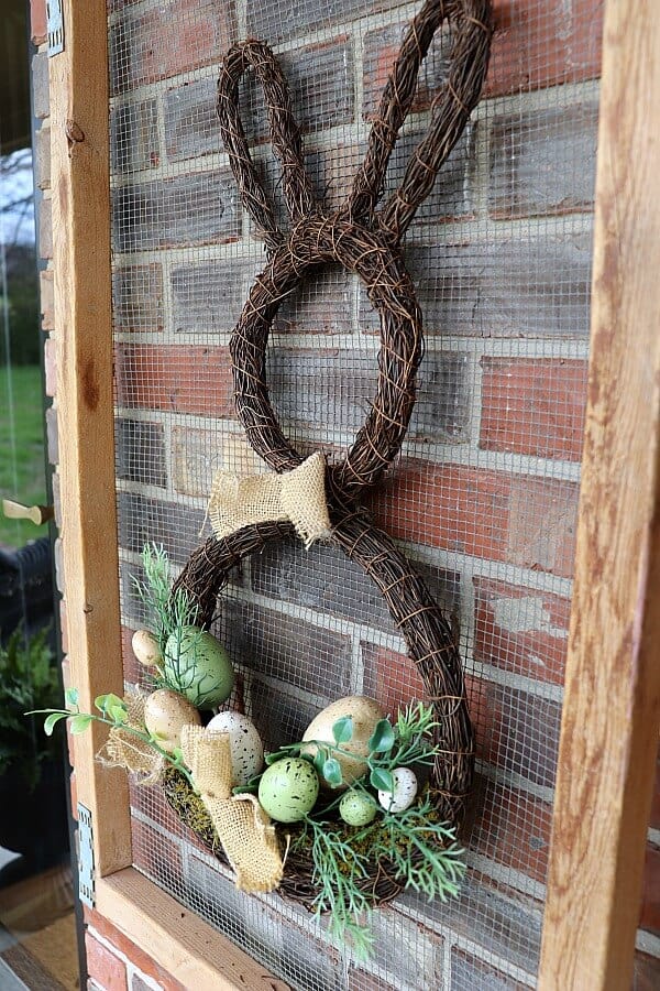 You can create a fun seasonal porch with just a few items in no time. This easy spring porch decor has transformed my wintry porch into a spot to watch the flowers bloom!