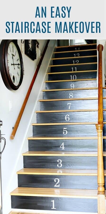 An easy staircase makeover you can do this weekend!