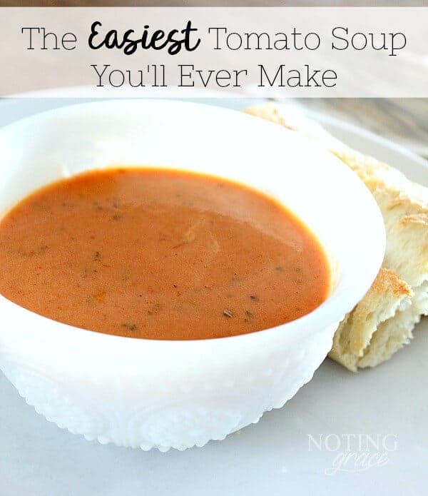 The Easiest Tomato Soup You’ll Ever Make