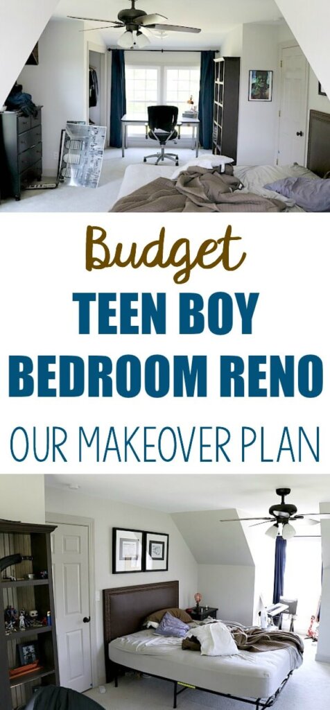Budget Teen Boy Bedroom Reno - Our Makeover Plan | Noting Grace
