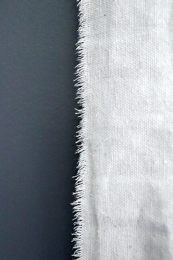 Easy Frayed Drop Cloth Curtains You Can Make in 5 Minutes