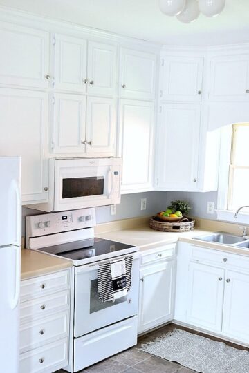 Painting Kitchen Cabinets White - Noting Grace