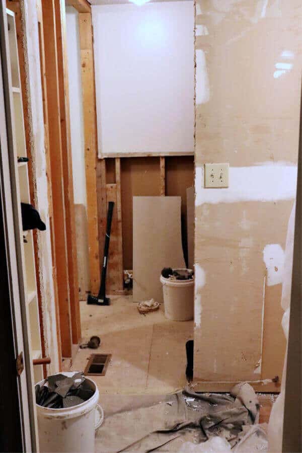 Master Bath Demolition - how our design plan is unfolding as we take our bathroom down to the studs.