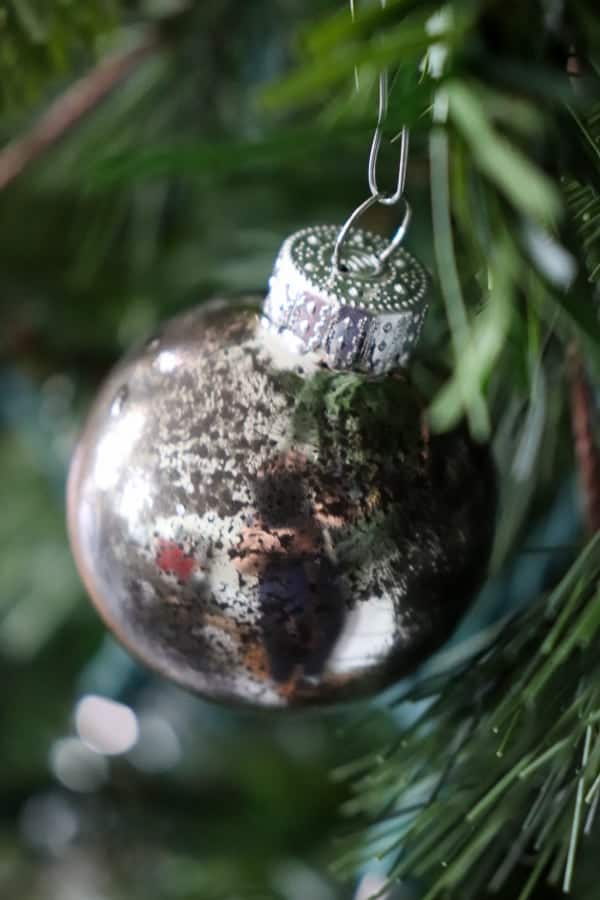 Decorating with Tarnished silver and How to Make your own Tarnished Silver Ornaments -