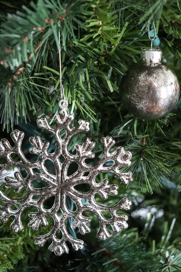 diy tarnished silver ornaments