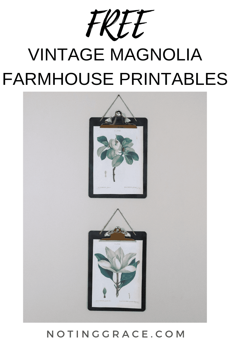 Vintage Farmhouse Magnolia Printables