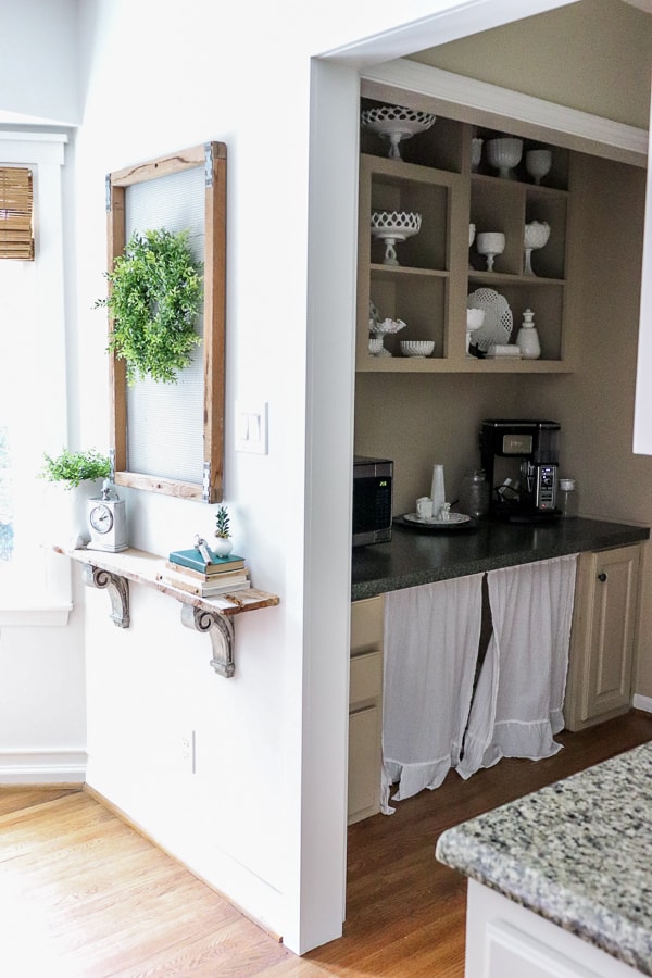 It took just six weeks to take my kitchen from meh to amazing - and I did it all for less than $1500! This timeless farmhouse kitchen remodel was done on a tight budget, working with counters I didn't love, but can now manage with this new look!