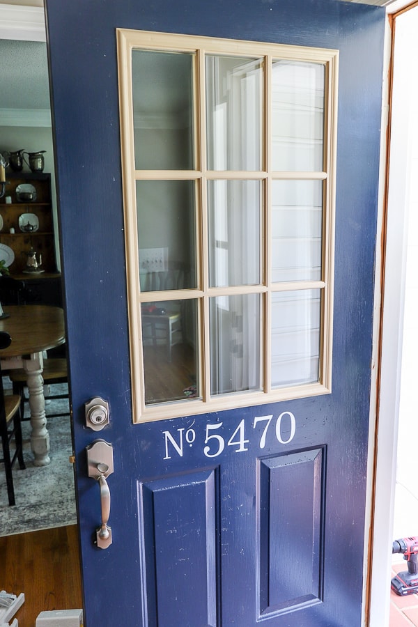 How to DIY a Glass Farmhouse Front Door