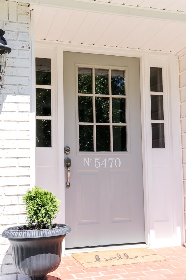 How to DIY a Glass Farmhouse Front Door
