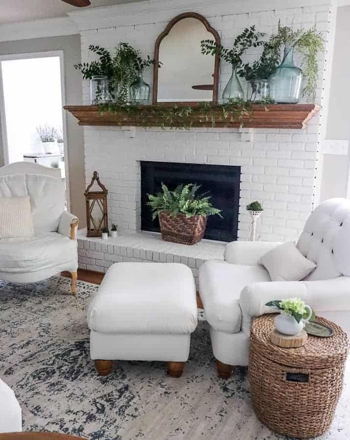 Easy Summer Fireplace Update