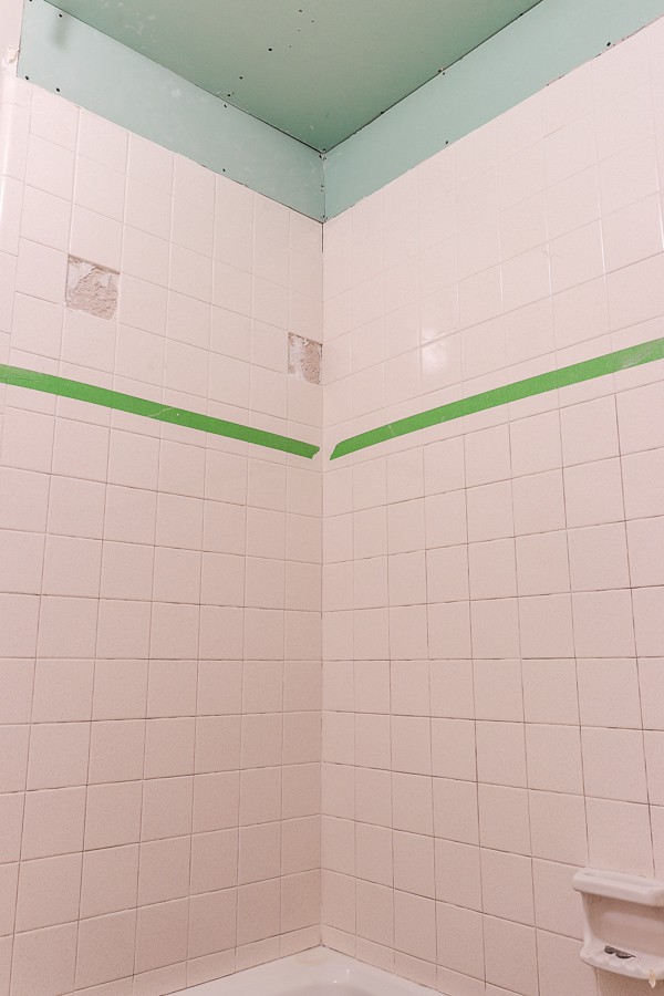 Shower Renovation Raising a Low Ceiling