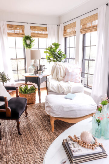 Blue and Blush Spring Sunroom - Noting Grace