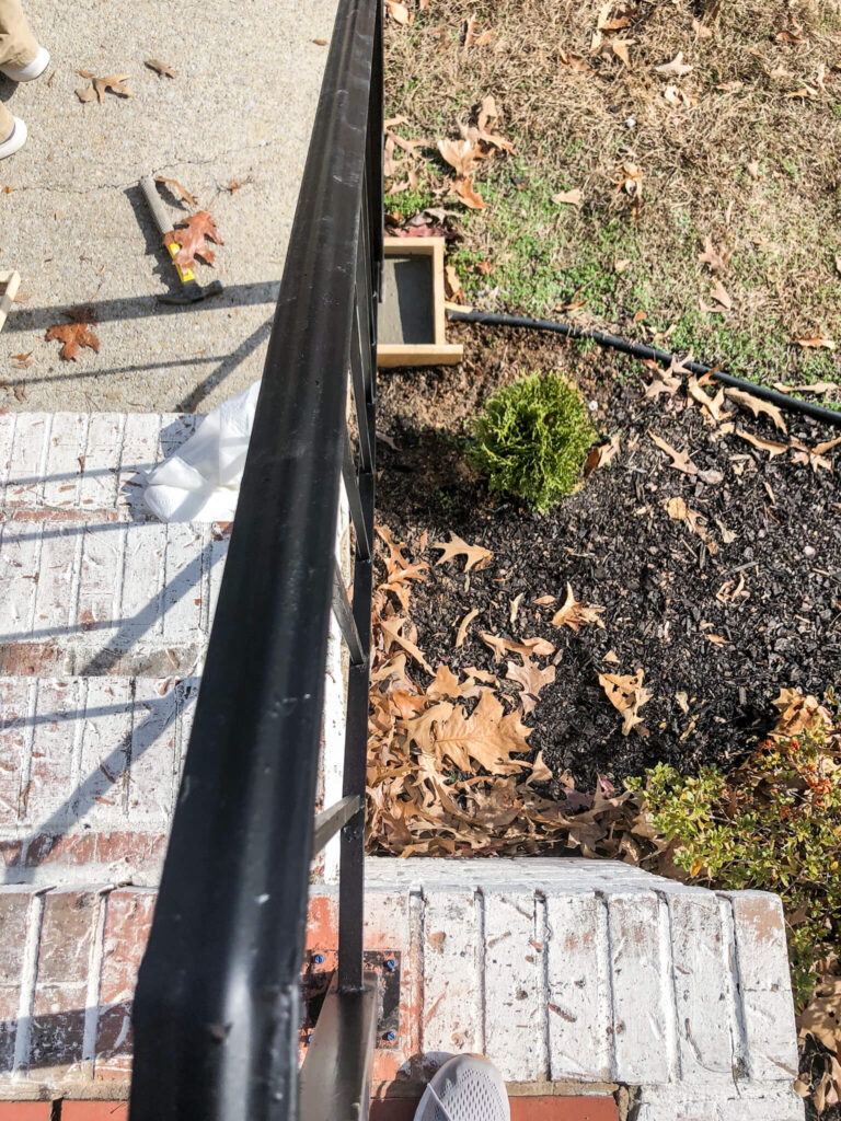 sight line of porch railing