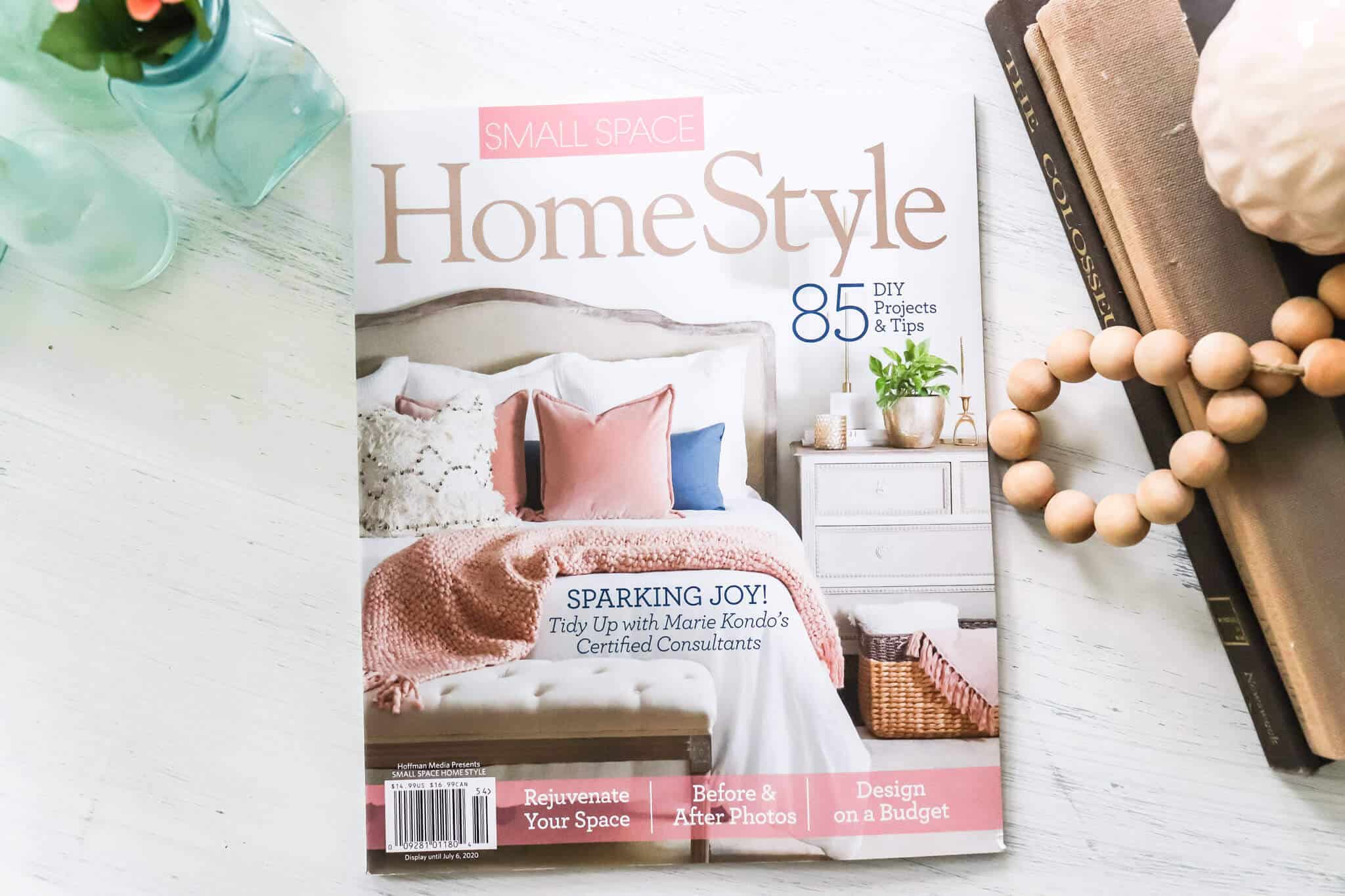 Small Space Homestyle Magazine sitting on a table