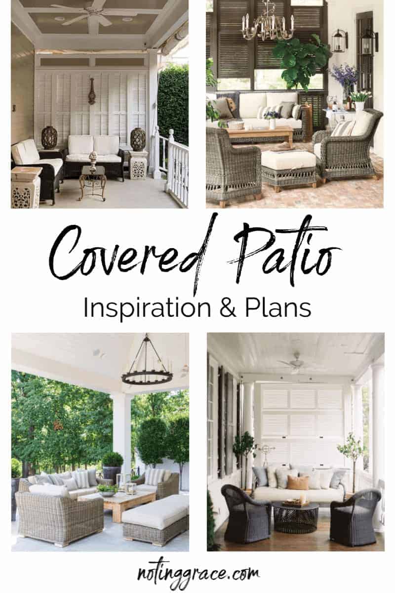 Covered Patio Inspiration and Plans