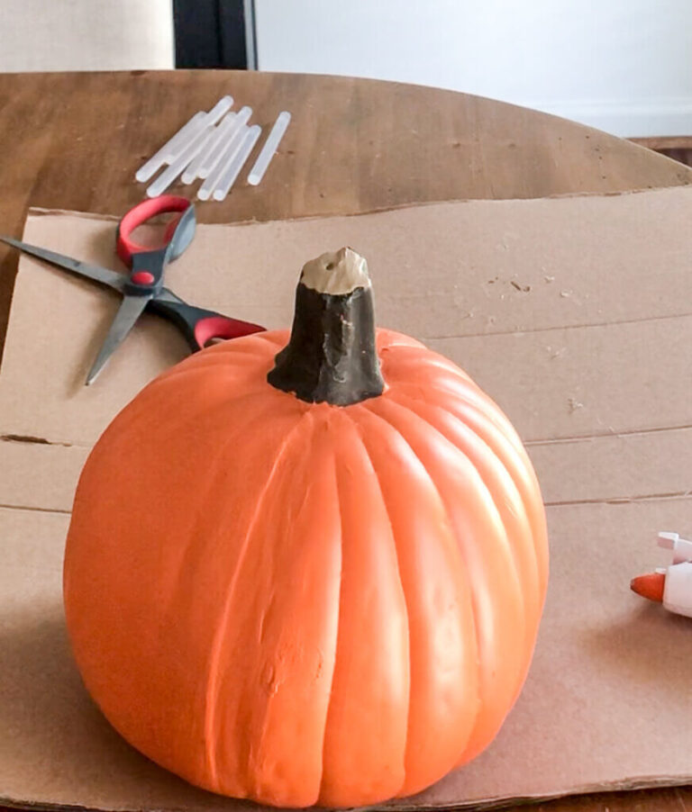 Easy DIY Chunky Knit Yarn Covered Pumpkins to Make - Your Home Renewed