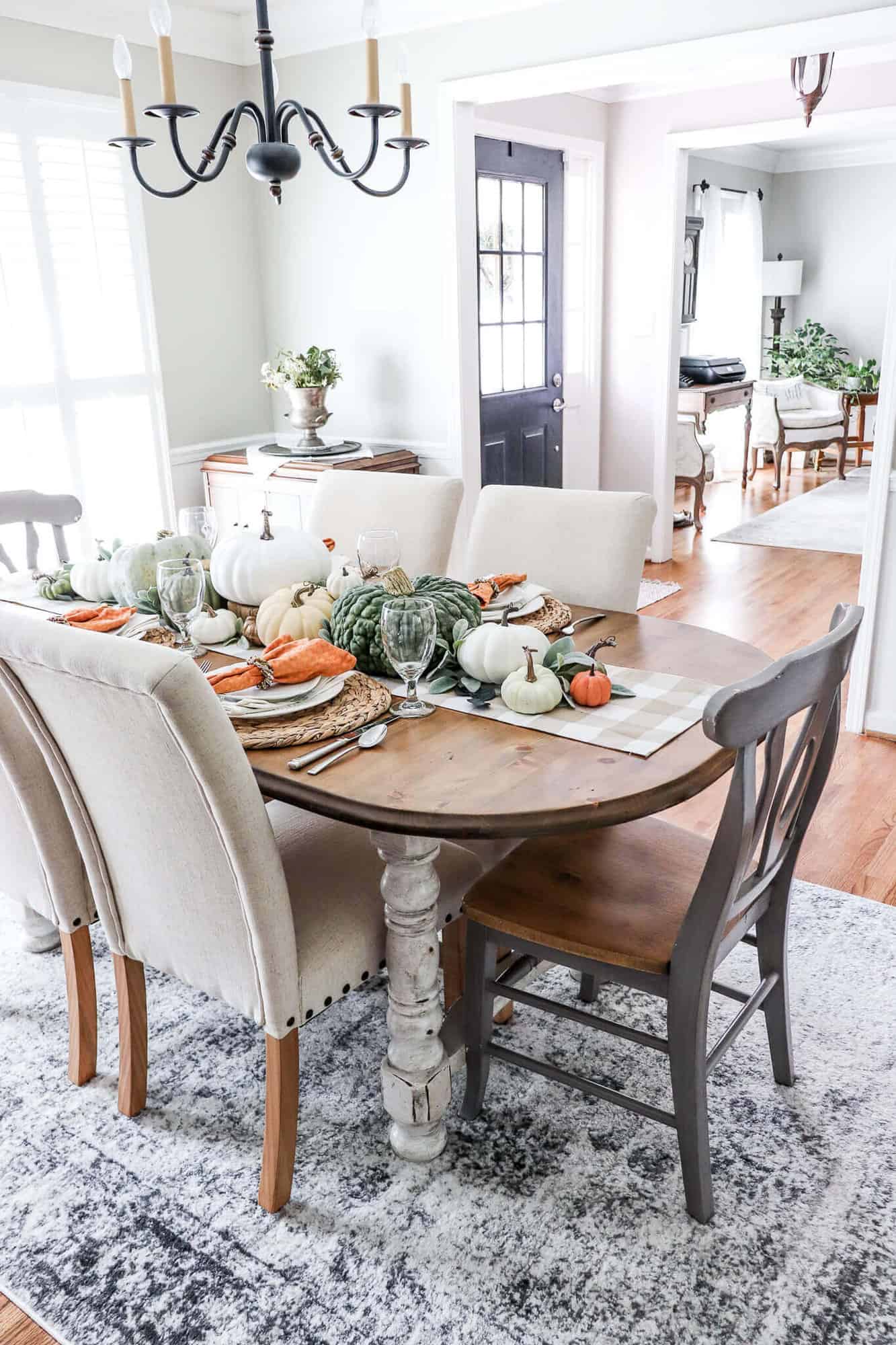 dining room table for fall