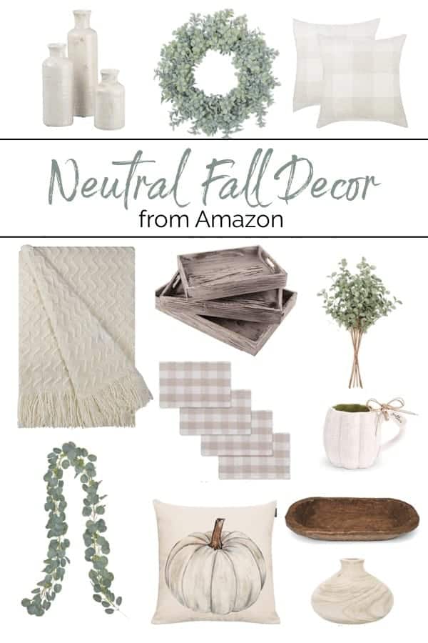Fall is almost here and I am so excited to bring out all the decor and start decorating. Here are some ideas for Neutral Fall Decor from Amazon.