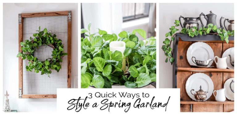 3 Quick Ways to Style a Spring Garland