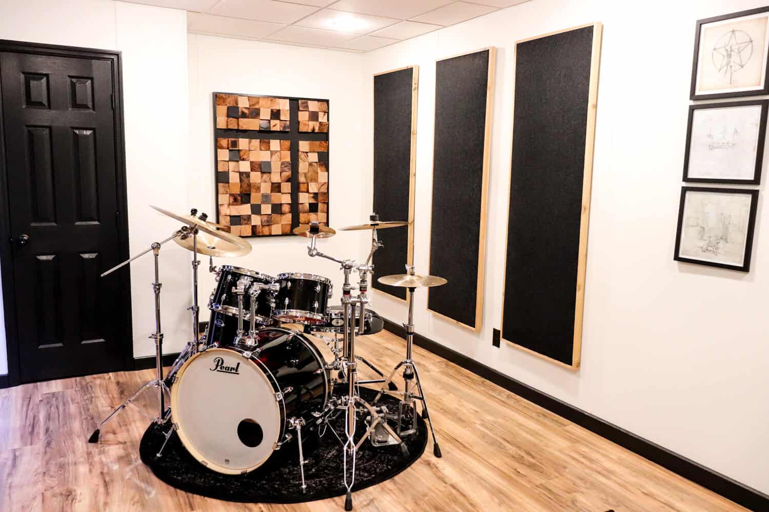 sound panels in drum room