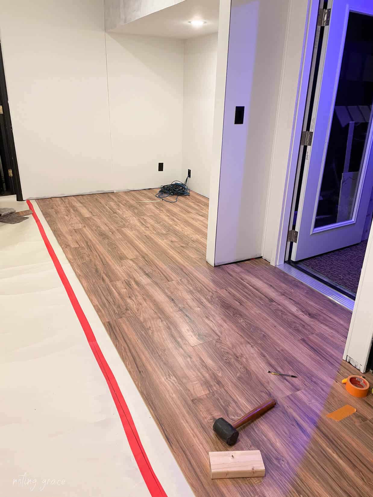 How To Install Laminate Flooring Over Concrete Noting Grace
