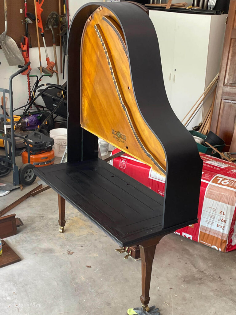 We had an old piano that was in bad shape. We were told that the repairs needed would cost more than that value of the piano. So instead of selling it or sending it to the junk yard, this is how we made an old piano new again by creating a unique desk for our home.

#diyfurniture #furnituremakeover #notinggrace #homeproject #pianomakover #paintedpiano #pianorenovation