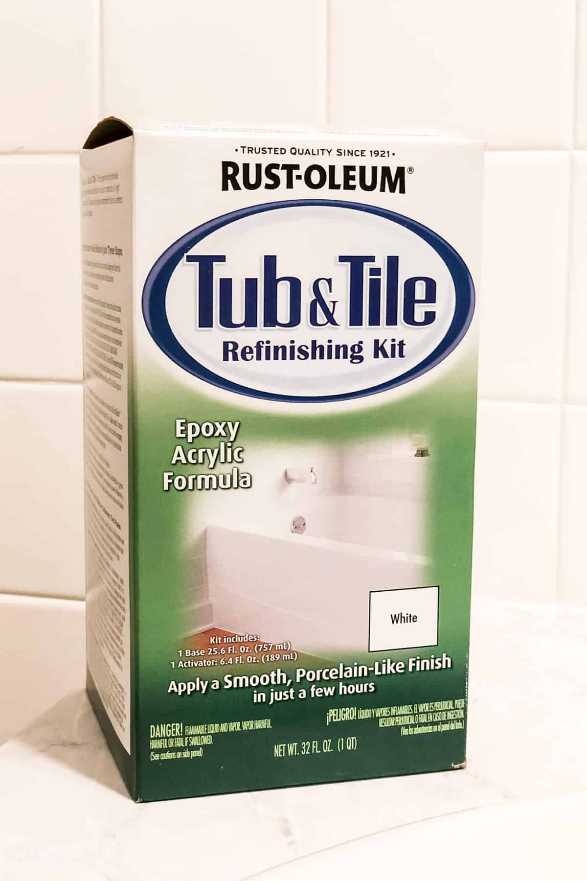Rust-Oleum Tub and Tile packaging