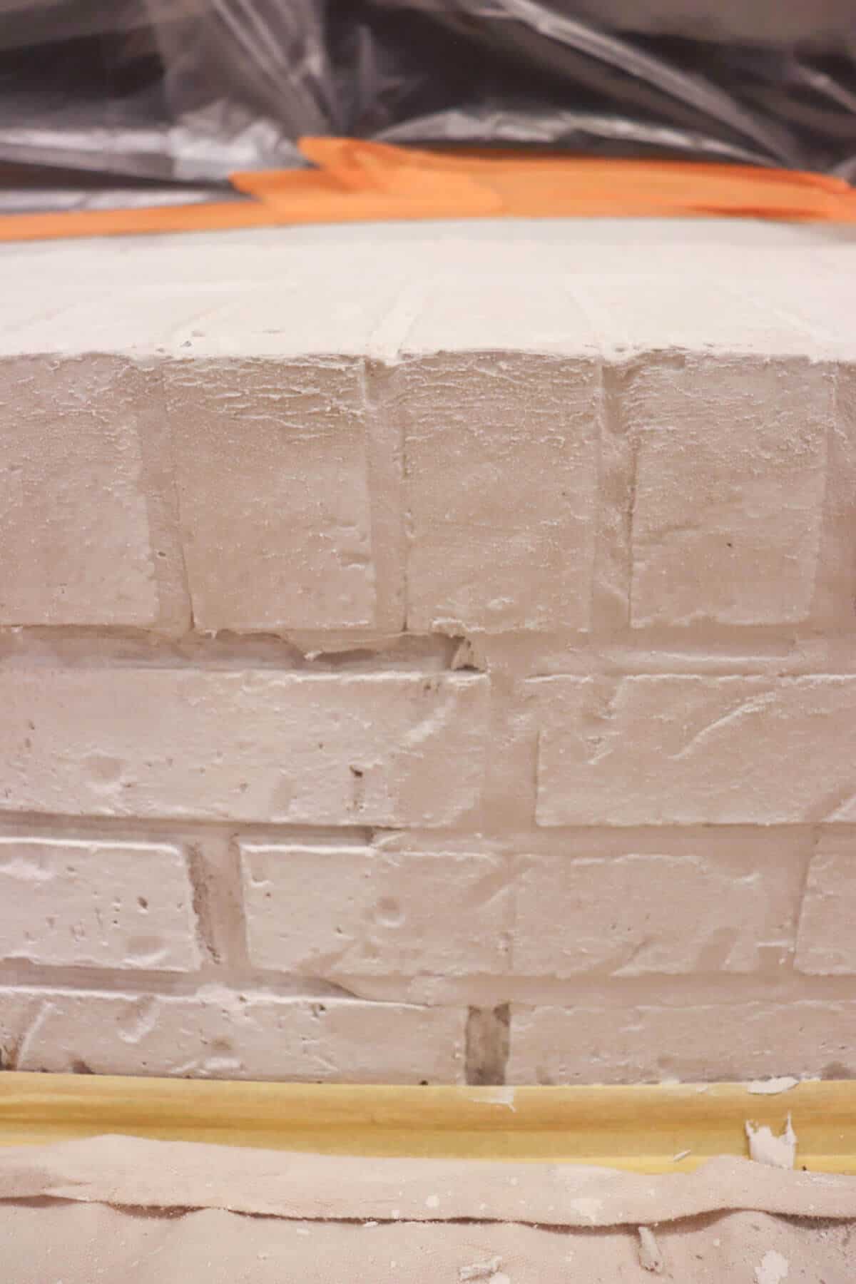 filling grout lines in brick with mortar