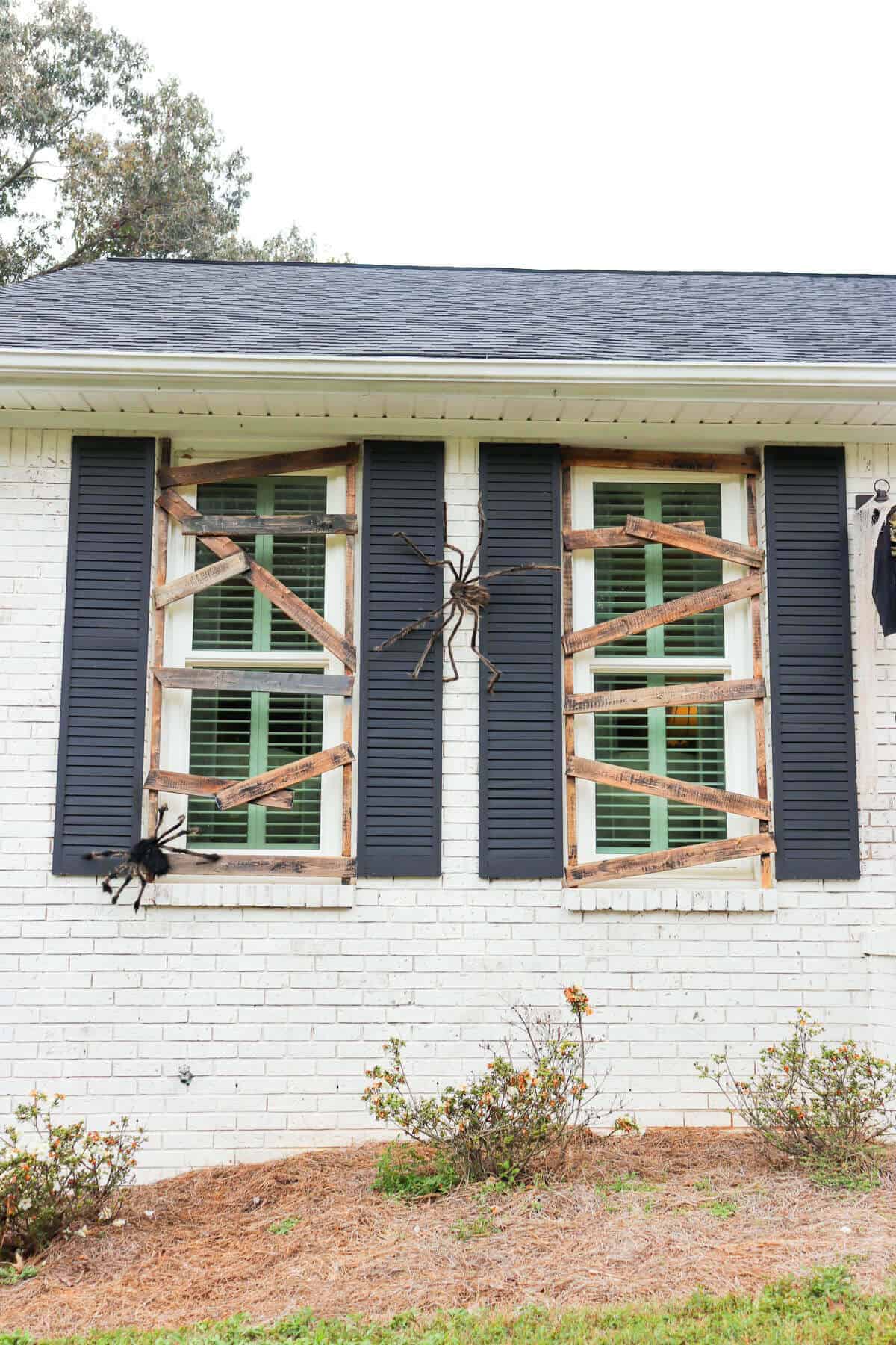 boarded up windows for halloween decorations