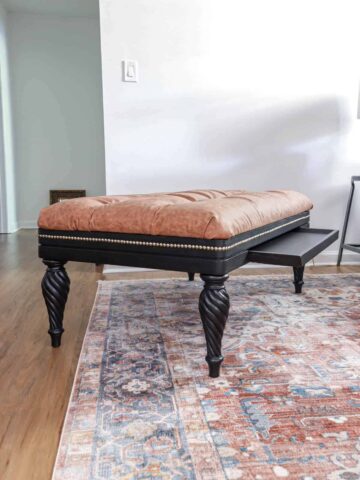 tufted reupholstered ottoman