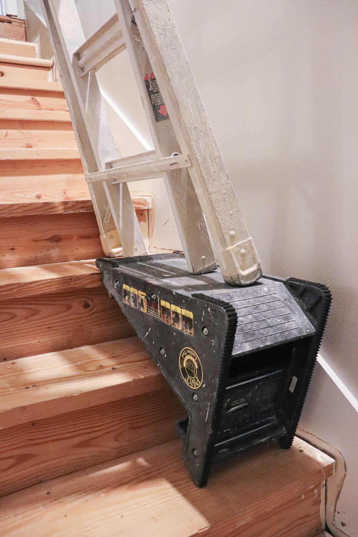 Pivot for Ladder on Stairs